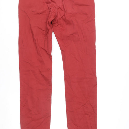 Uniqlo Women’s Red Straight Stretch Jeans Size 10 Regular Fit
