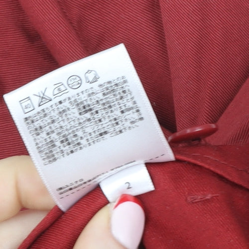 Uniqlo Women’s Red Straight Stretch Jeans Size 10 Regular Fit