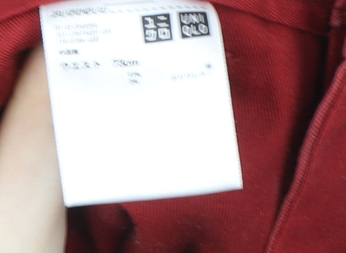 Uniqlo Women’s Red Straight Stretch Jeans Size 10 Regular Fit