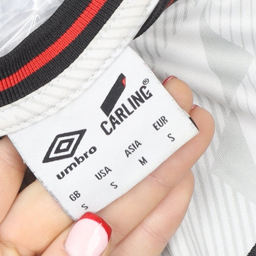 Umbro Men's White Football Jersey T-Shirt Small