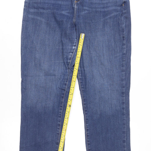 Dunnes Stores Women's Blue Straight Leg Jeans Size 14