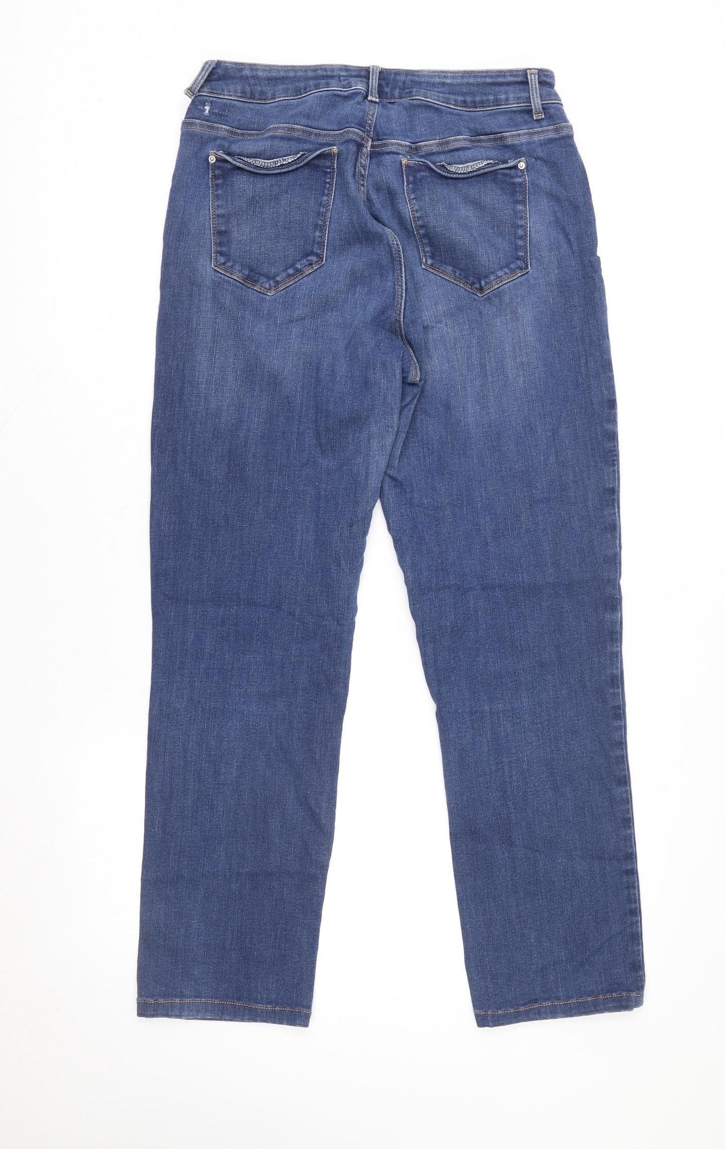 Dunnes Stores Women's Blue Straight Leg Jeans Size 14