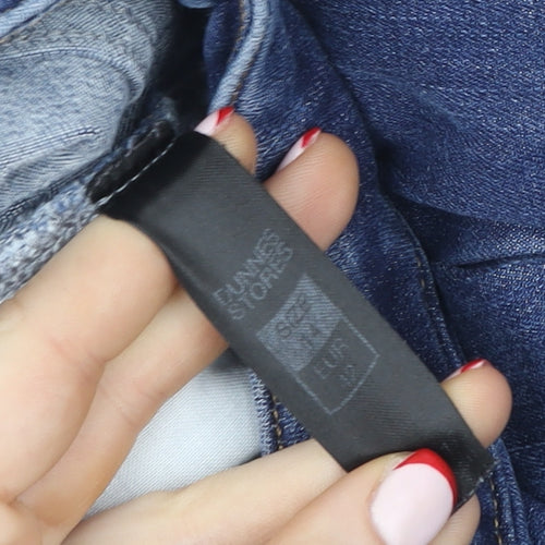 Dunnes Stores Women's Blue Straight Leg Jeans Size 14