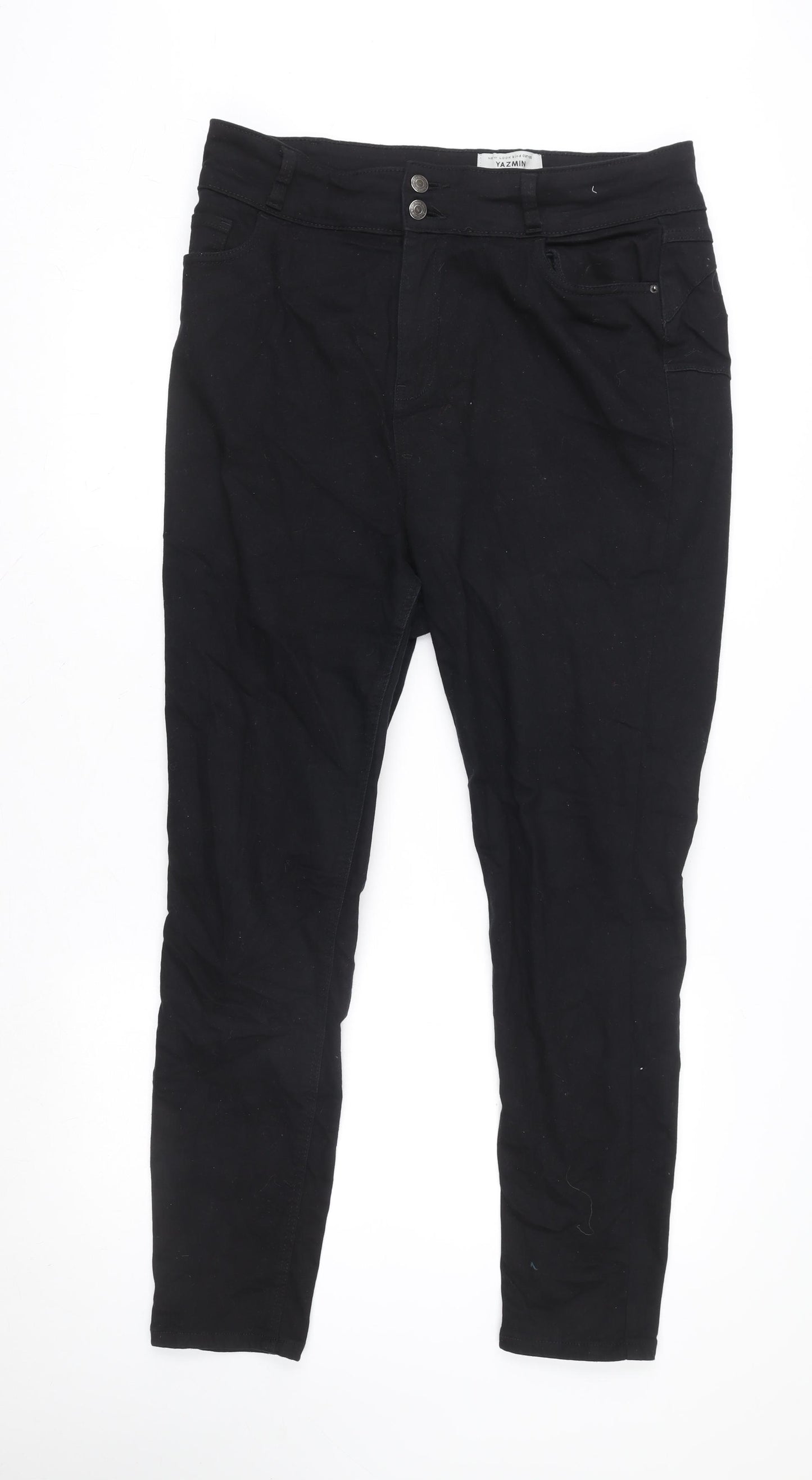 New Look Women’s Black Yazmin High Waist Skinny Jeans Size 18