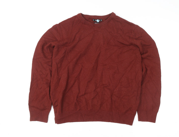 Dunnes Stores Women’s Burgundy Merino Blend Pullover Sweater XL