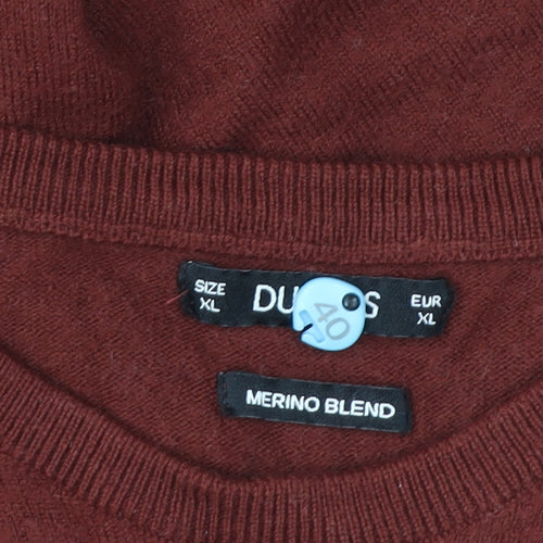 Dunnes Stores Women’s Burgundy Merino Blend Pullover Sweater XL