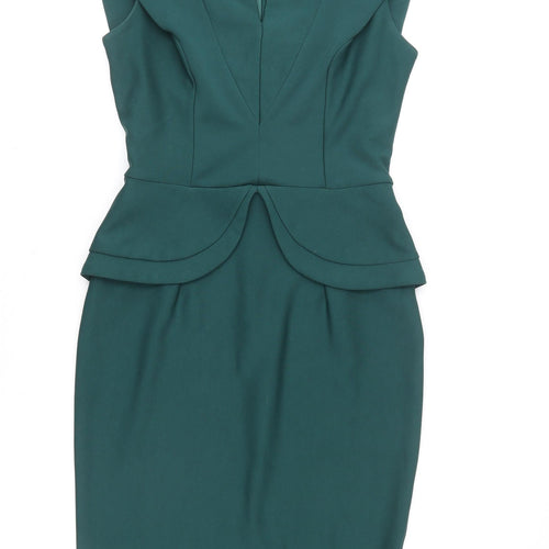 Diva Catwalk Women Green Knee Length Pencil Dress M