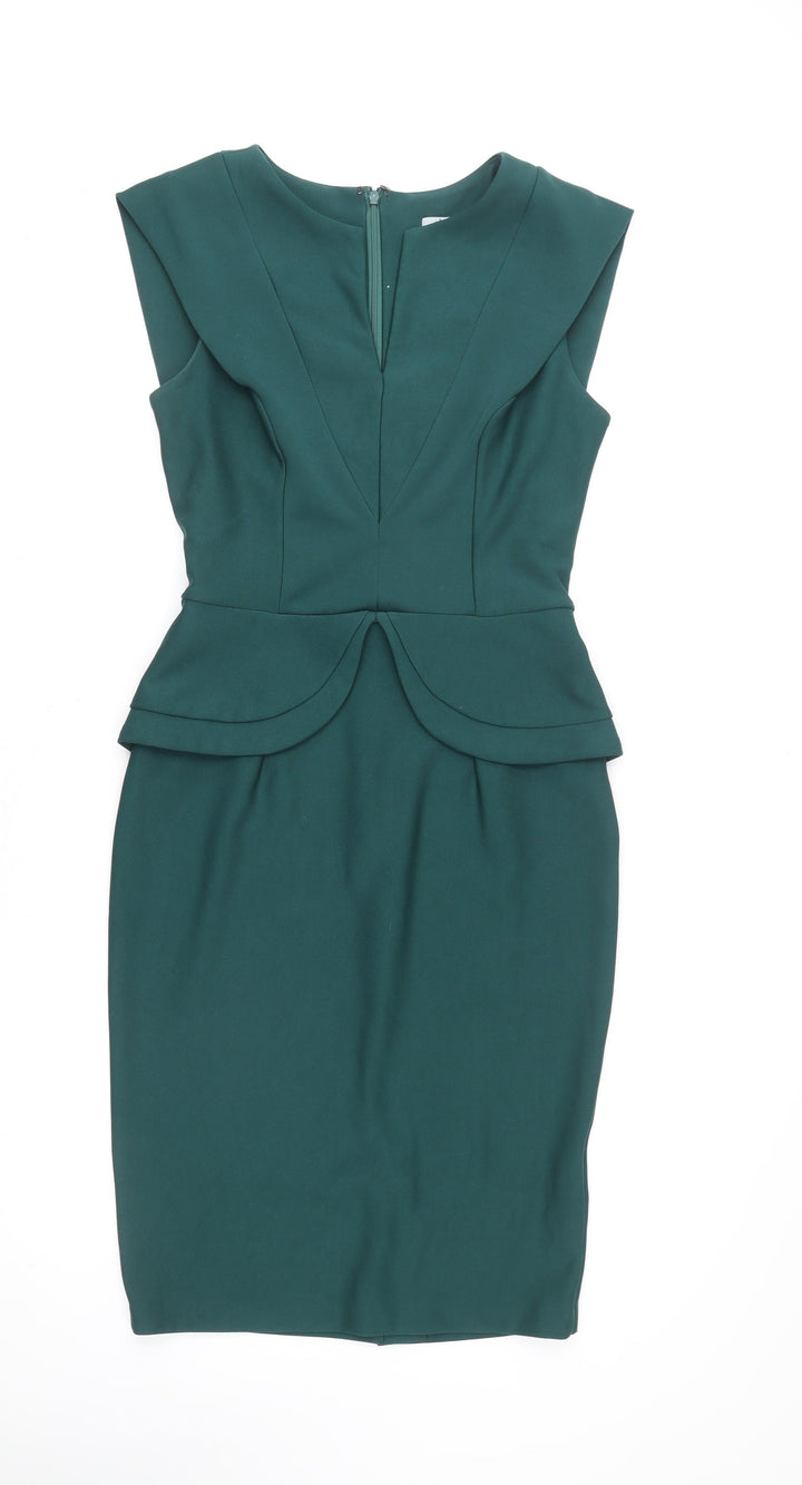 Diva Catwalk Women Green Knee Length Pencil Dress M