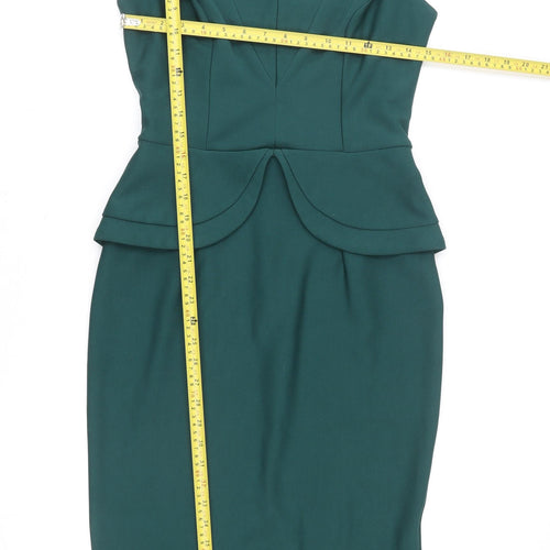 Diva Catwalk Women Green Knee Length Pencil Dress M