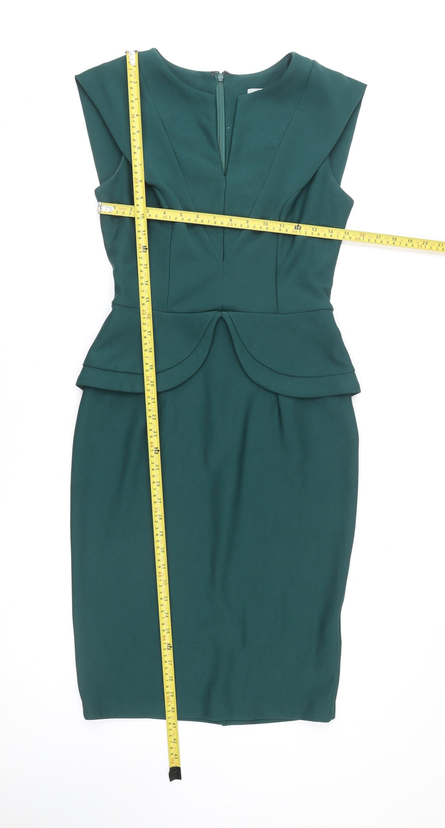 Diva Catwalk Women Green Knee Length Pencil Dress M