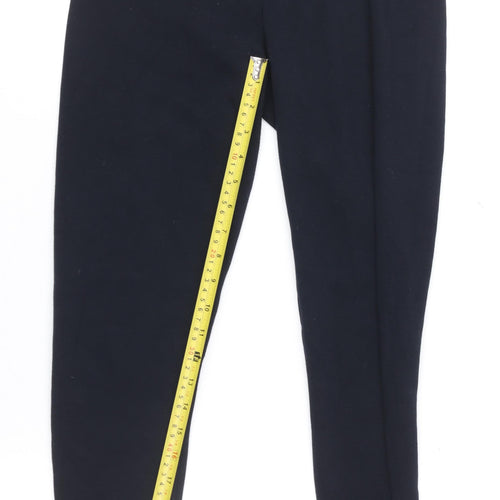 Marks and Spencer Women’s Black Cotton Stretch Jersey Leggings Size 8 Short
