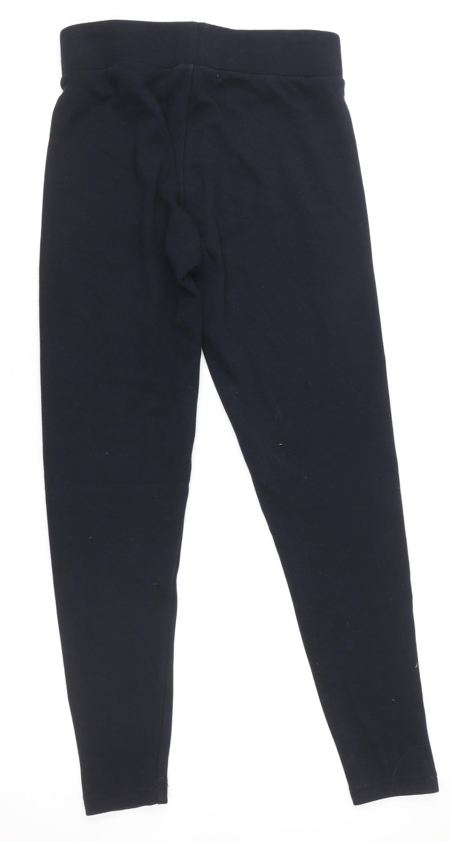 Marks and Spencer Women’s Black Cotton Stretch Jersey Leggings Size 8 Short