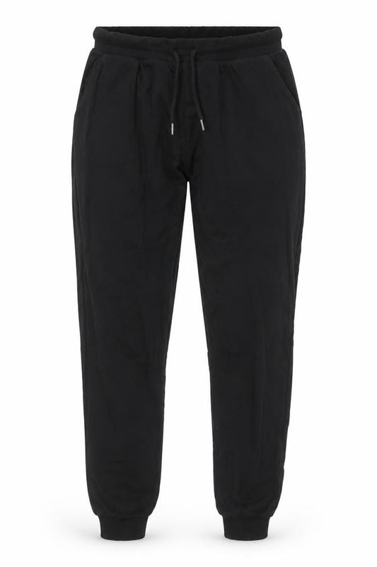 Front view of ASOS DESIGN Women's Black Jogger Trousers, size 12, Elastic Waist
