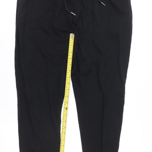 ASOS DESIGN Women's Black Jogger Trousers Size 12 Elastic Waist
