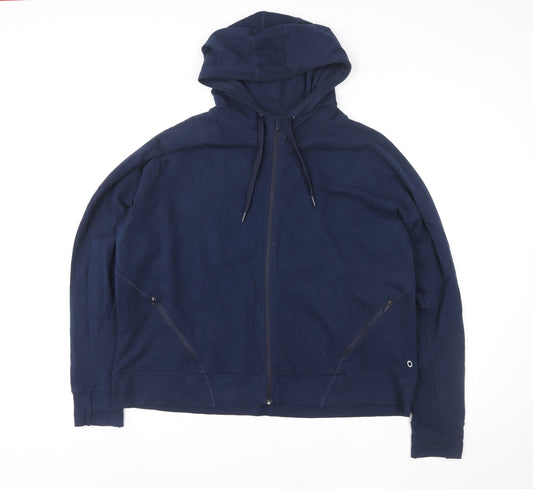 Marks and Spencer Goodmove Men's Blue 3XL Full Zip Hoodie