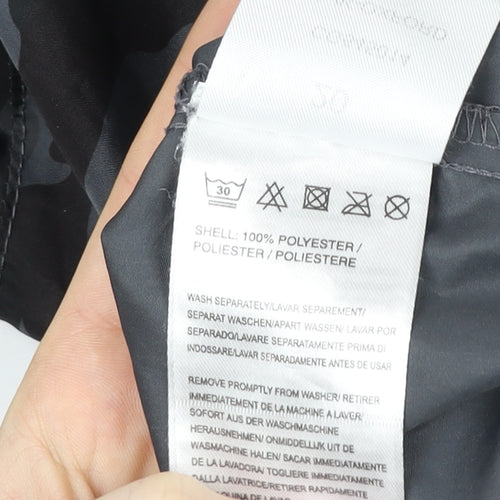 Brave Soul Men's Grey Camouflage Windbreaker Jacket Size 48 Polyester