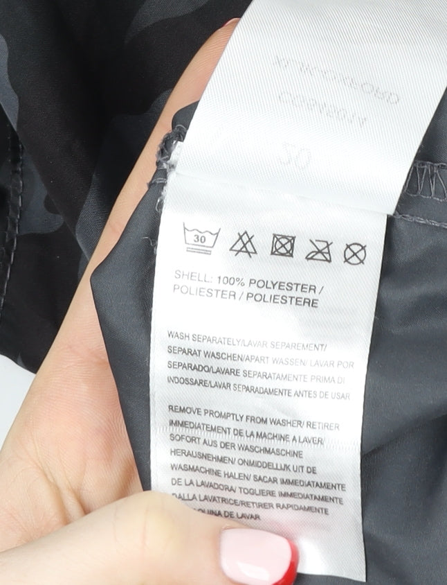 Brave Soul Men's Grey Camouflage Windbreaker Jacket Size 48 Polyester