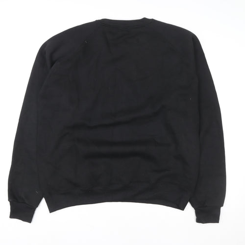 Trapstar Men's Black 2XL Pullover Sweatshirt Crew Neck Logo Fleece