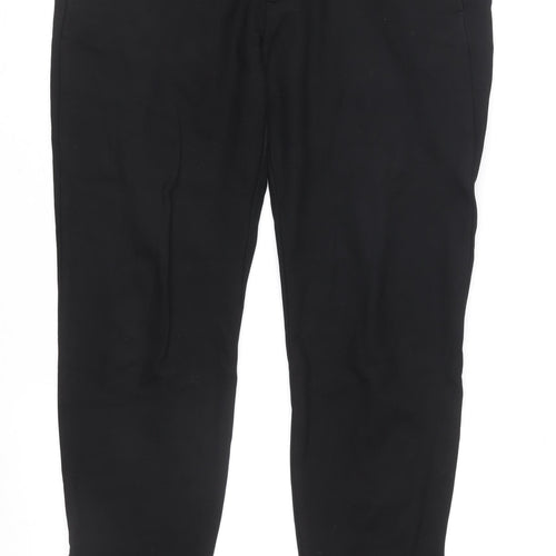 COS Women's Black Slim Tapered Trousers Size 10 Ankle Zip