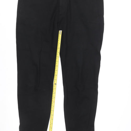 COS Women's Black Slim Tapered Trousers Size 10 Ankle Zip