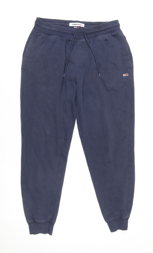 Tommy Jeans Men's Blue Jogger Trousers Size M Regular Fit