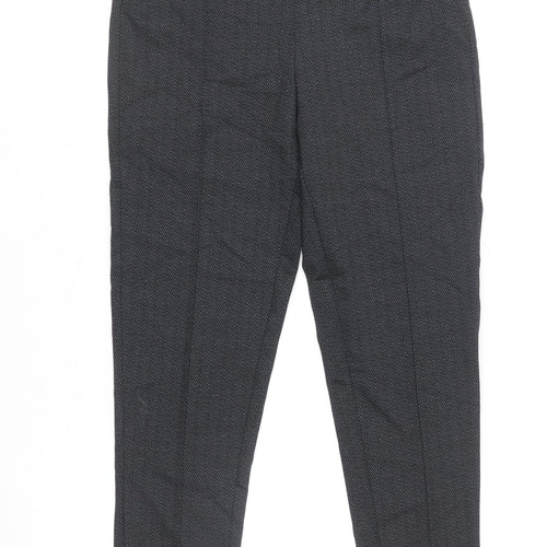 Sfera Women’s Grey Herringbone Slim Leg Leggings L Casual Stretch Trousers
