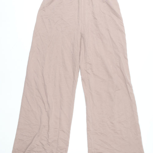 Collusion Women’s Beige Wide-Leg Cotton Trousers Size 6