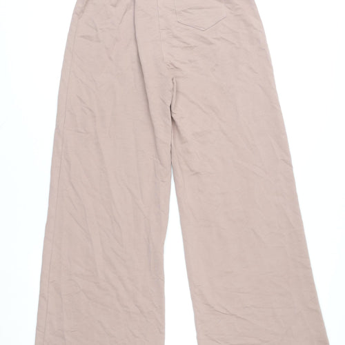 Collusion Women’s Beige Wide-Leg Cotton Trousers Size 6