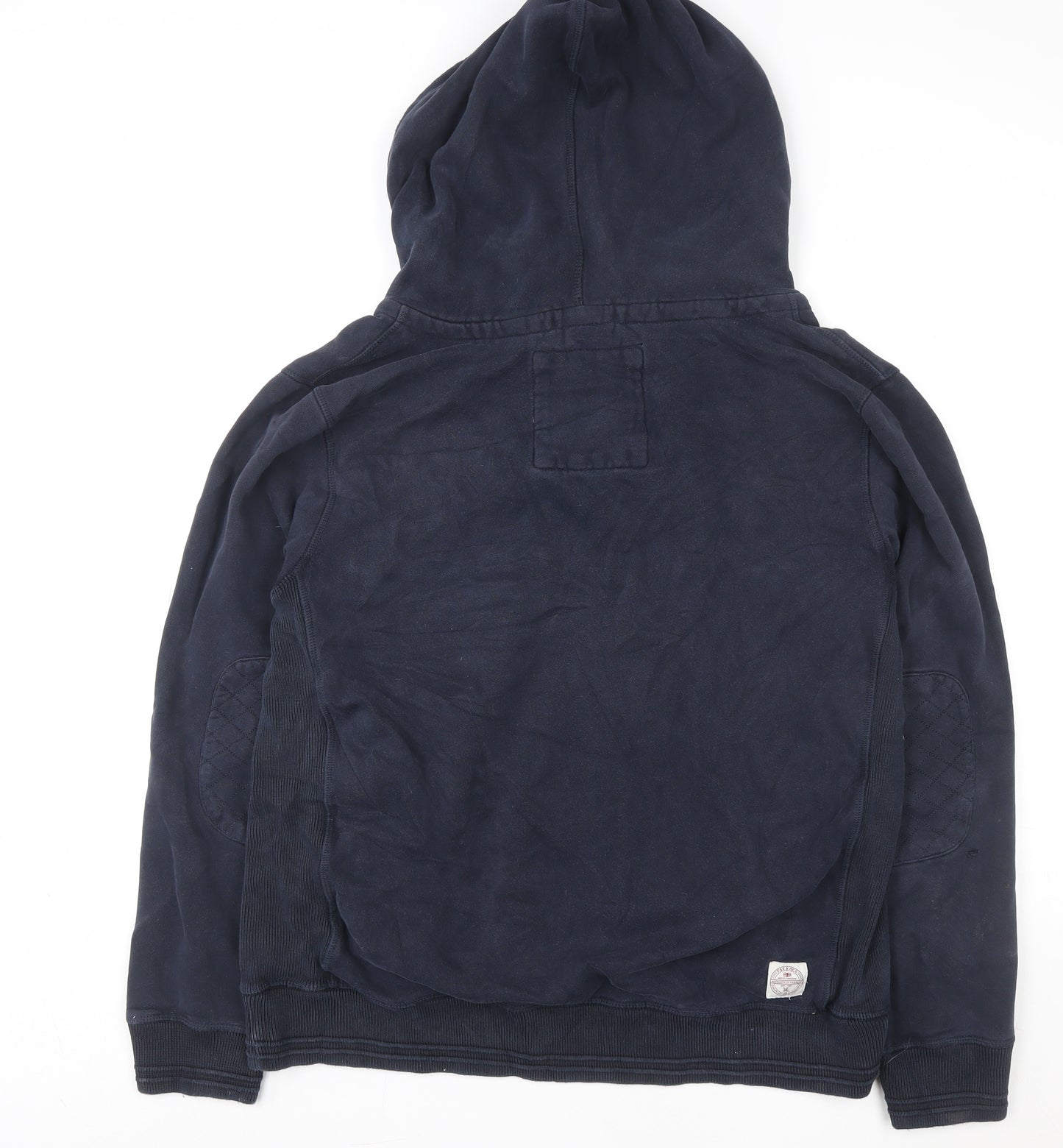 FatFace Navy Cotton Henley Hoodie XL Unisex Adults Casual Hooded Sweatshirt