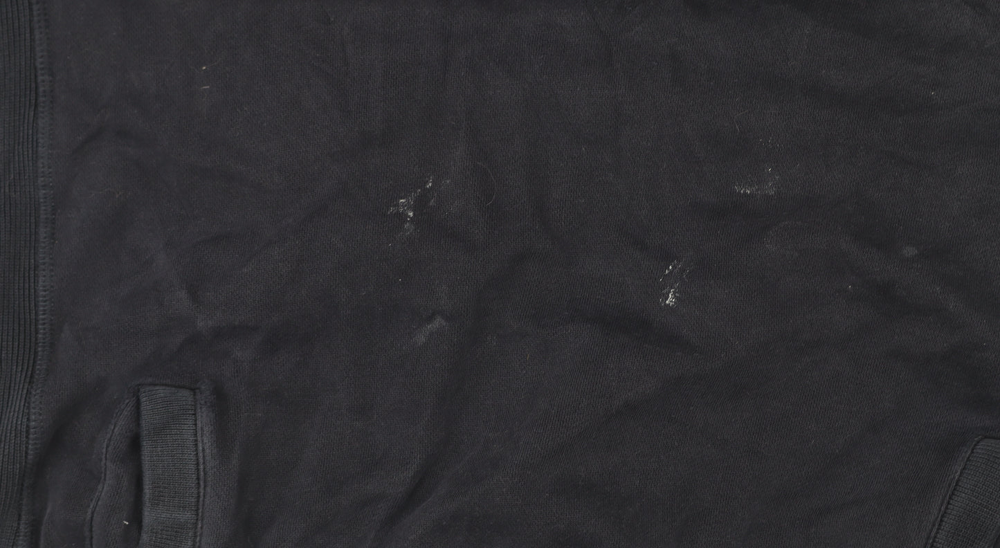 FatFace Navy Cotton Henley Hoodie XL Unisex Adults Casual Hooded Sweatshirt