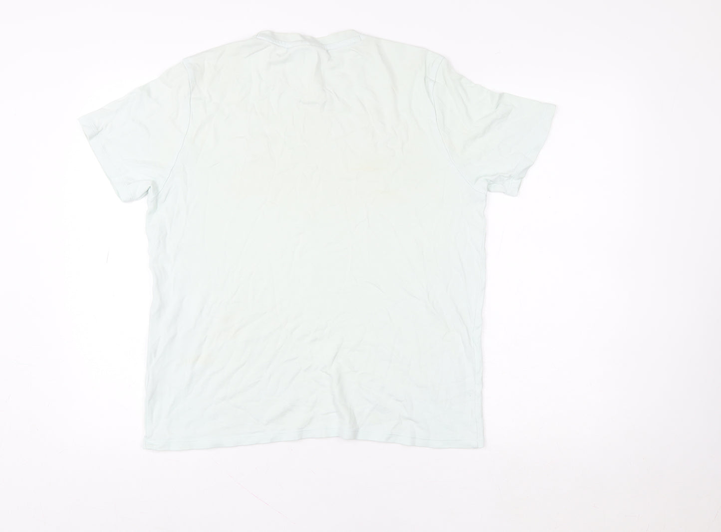 FILA Unisex White Cotton Short Sleeve Basic T-Shirt M