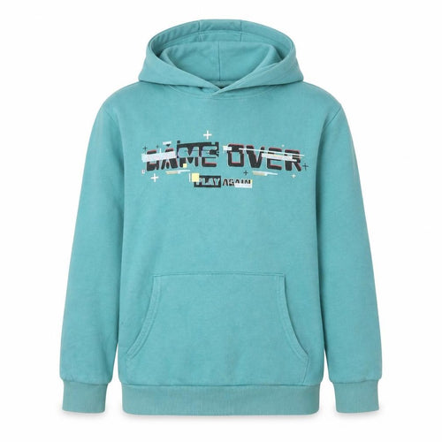 Marks and Spencer Boys Jade Green Pullover Hoodie 13-14 Years Cotton Blend