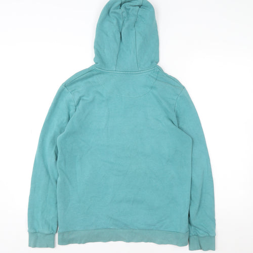 Marks and Spencer Boys Jade Green Pullover Hoodie 13-14 Years Cotton Blend