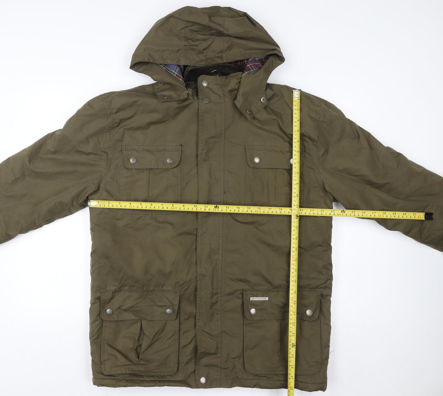 Country Estate Men's Green M Balmoral Parka Jacket Hooded Lined Outdoor