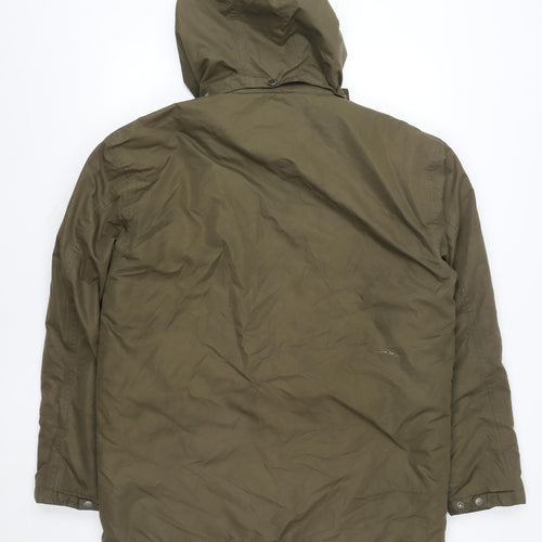 Country Estate Men's Green M Balmoral Parka Jacket Hooded Lined Outdoor