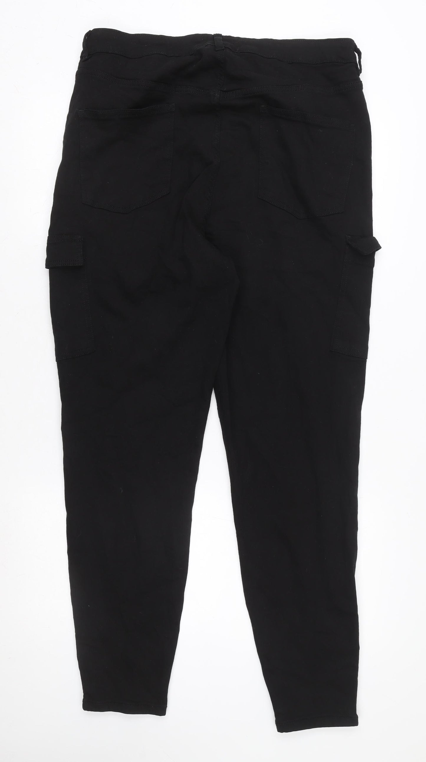 Primark Women’s Black Tapered Jeans Size 20 with Ankle Zip