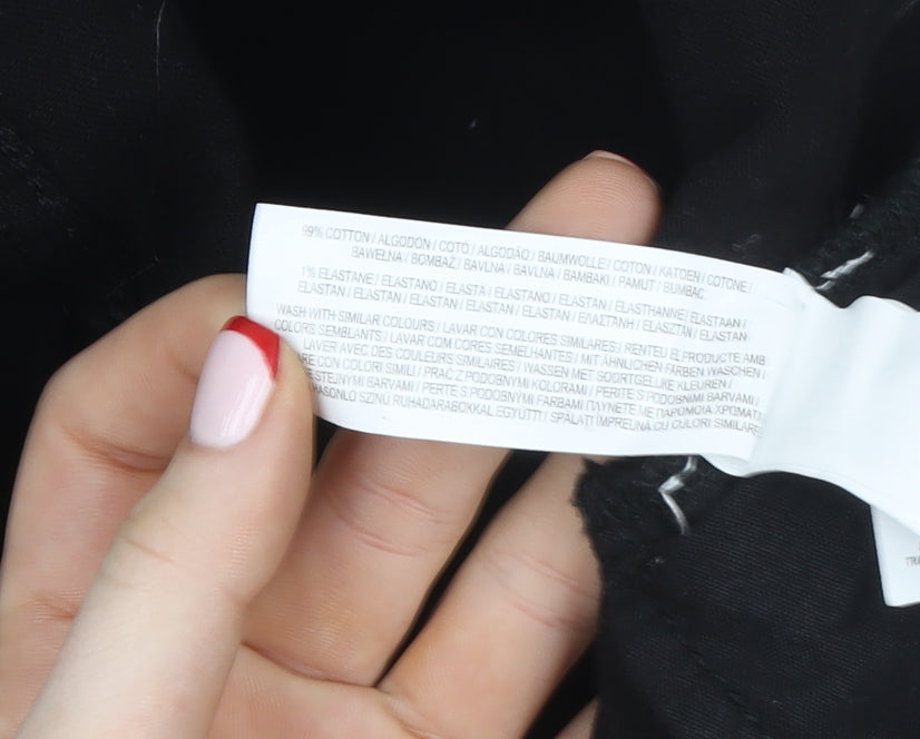 Primark Women’s Black Tapered Jeans Size 20 with Ankle Zip