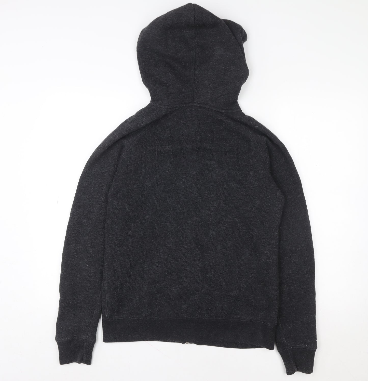 Jack Wills Men's Black Full Zip Hoodie Size M Fleece Lined