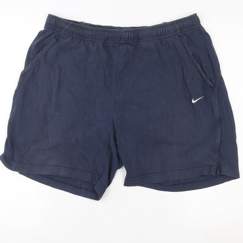 Nike Men’s Blue Athletic Running Shorts Size L Polyester Activewear