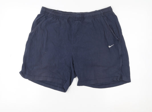 Nike Men’s Blue Athletic Running Shorts Size L Polyester Activewear
