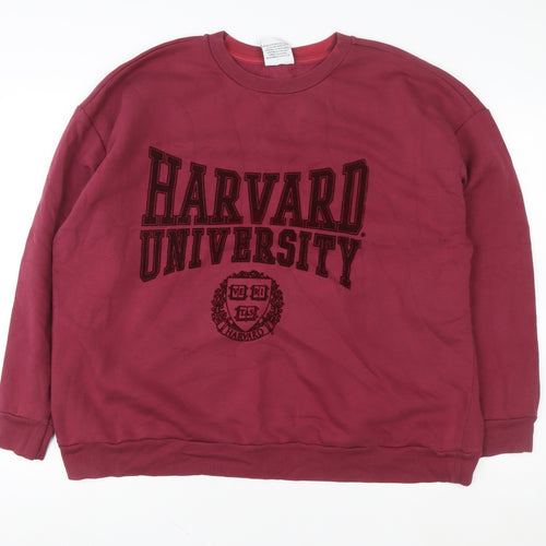 Harvard University Burgundy Women's XL Pullover Sweatshirt