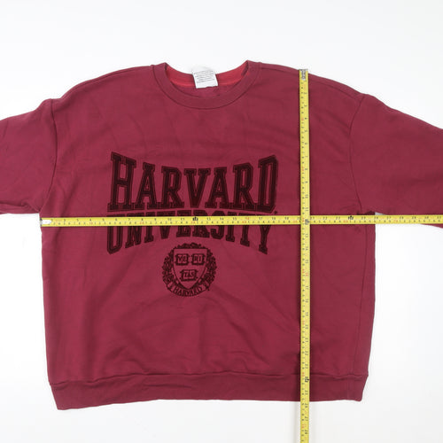 Harvard University Burgundy Women's XL Pullover Sweatshirt