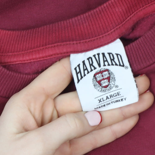 Harvard University Burgundy Women's XL Pullover Sweatshirt