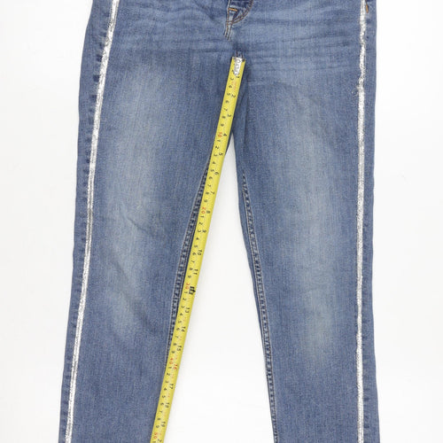 Zara Women Blue Size 10 Mid Rise Skinny Denim Jeans