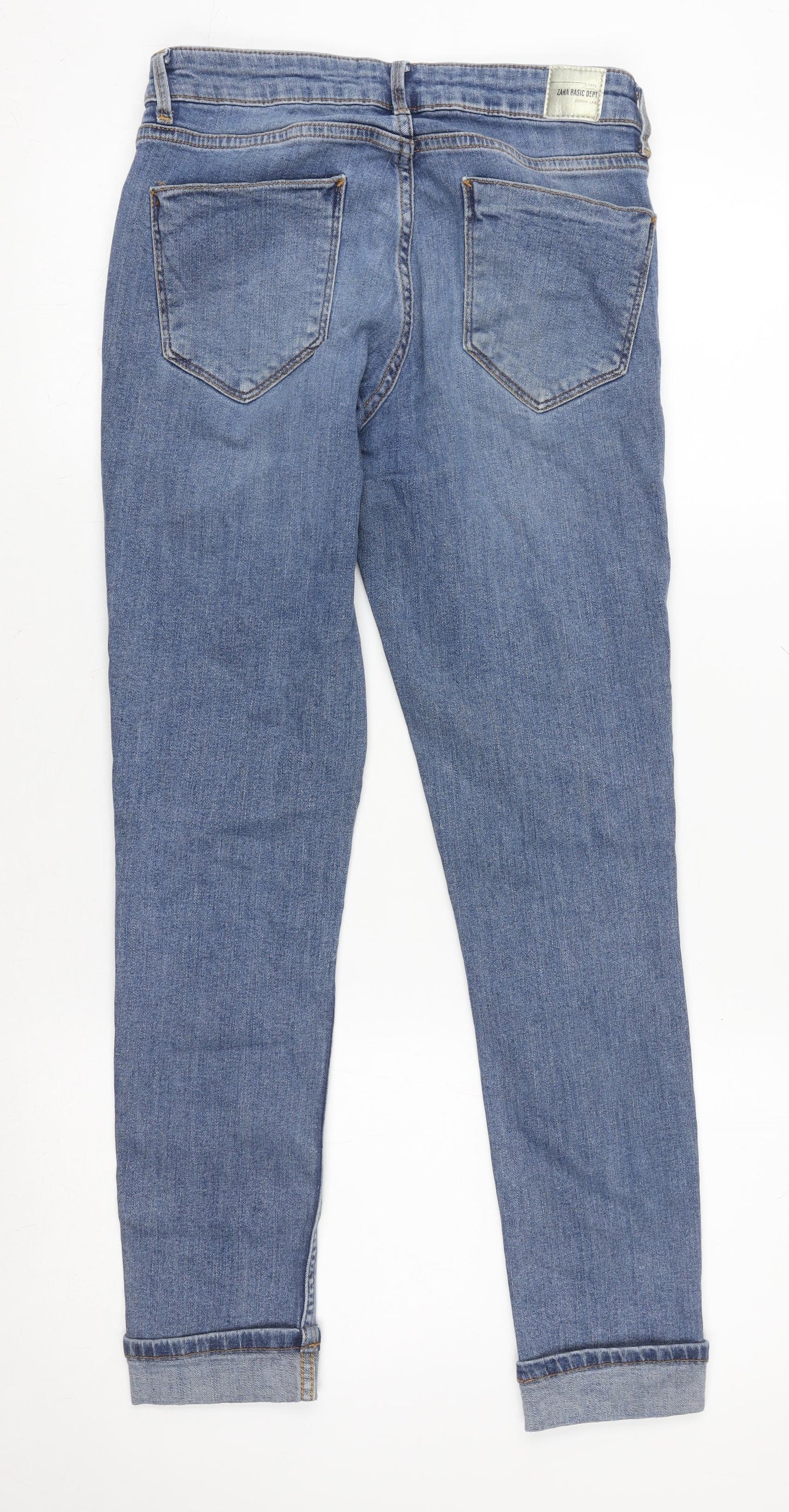 Zara Women Blue Size 10 Mid Rise Skinny Denim Jeans
