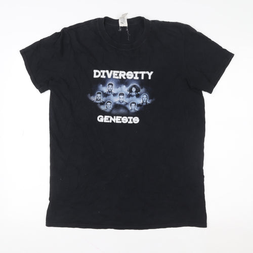 Gildan Men's Black Diversity Genesis Tour 2017 Graphic T-Shirt Size M