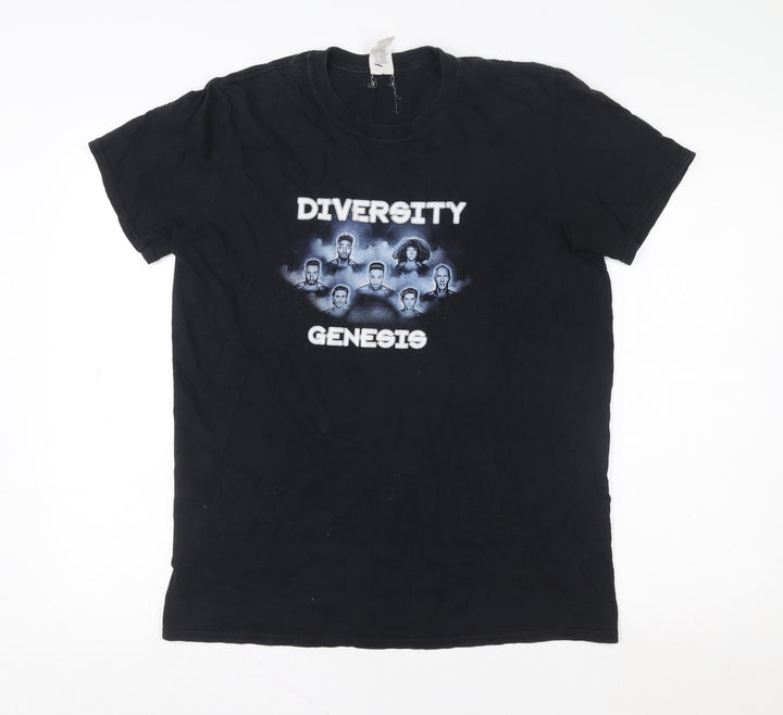 Gildan Men's Black Diversity Genesis Tour 2017 Graphic T-Shirt Size M