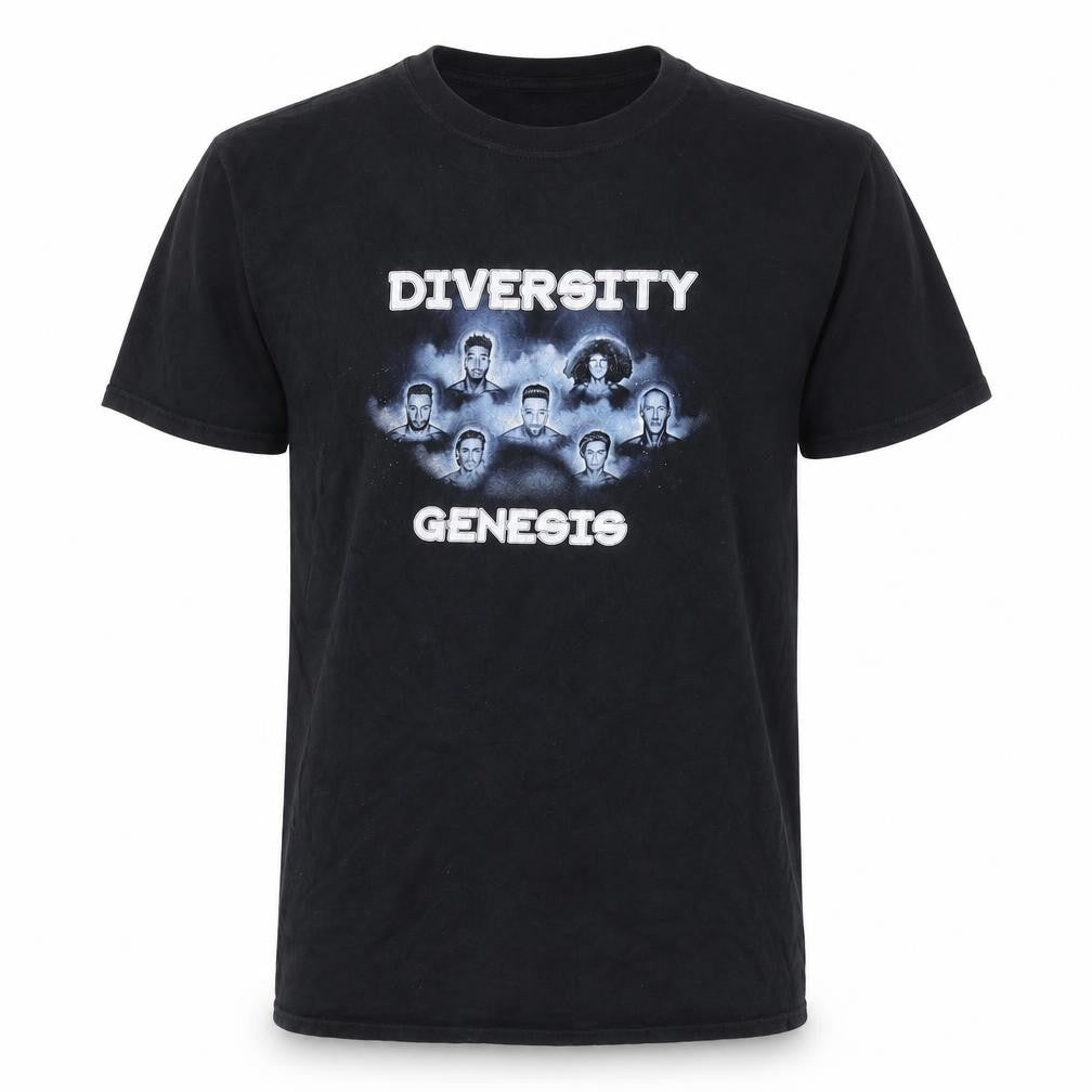 Gildan Men's Black Diversity Genesis Tour 2017 Graphic T-Shirt Size M