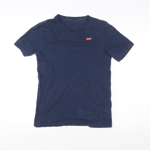 Levi's Girls Blue Logo Basic Cotton Short Sleeve T-Shirt 12 Years