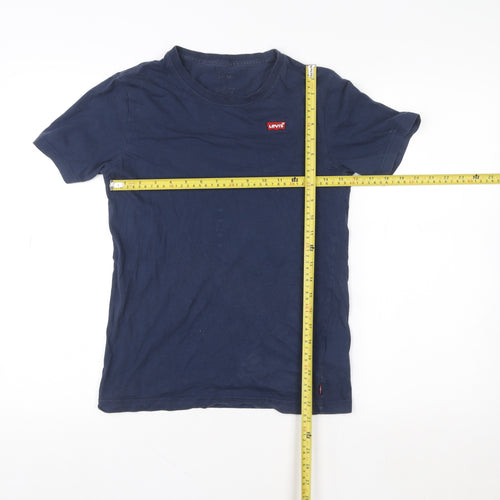 Levi's Girls Blue Logo Basic Cotton Short Sleeve T-Shirt 12 Years